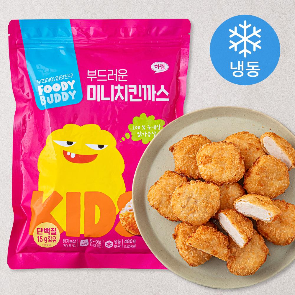 [로켓프레시] 푸디버디 부드러운 미니 치킨까스 (냉동)